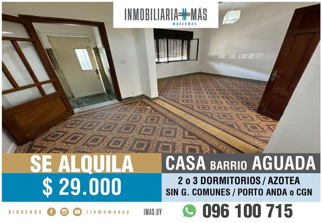 #5380984 | Alquiler | PH | Montevideo (Inmobiliaria MAS)