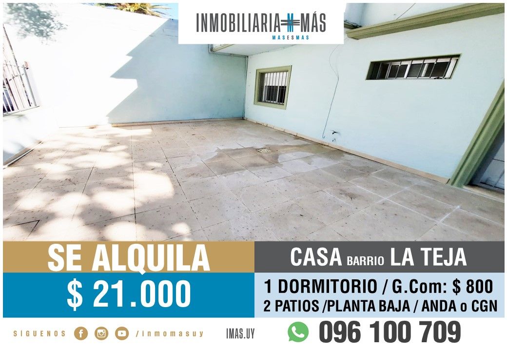 #5396791 | Alquiler | PH | Montevideo (Inmobiliaria MAS)