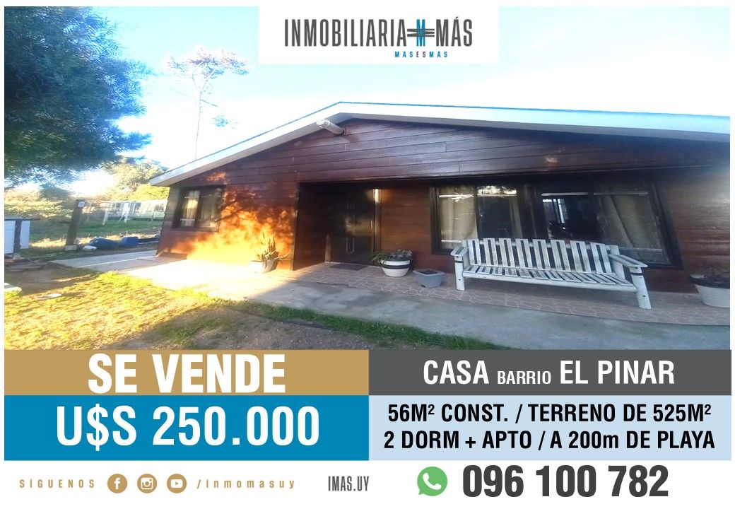 #5397462 | Venta | Casa | Canelones (Inmobiliaria MAS)