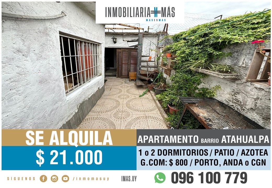 #5403080 | Alquiler | PH | Montevideo (Inmobiliaria MAS)