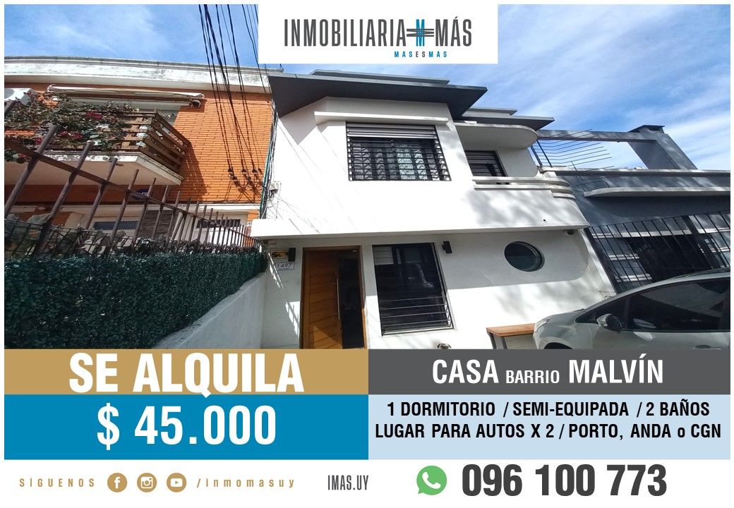 #5406750 | Alquiler | Casa | Montevideo (Inmobiliaria MAS)