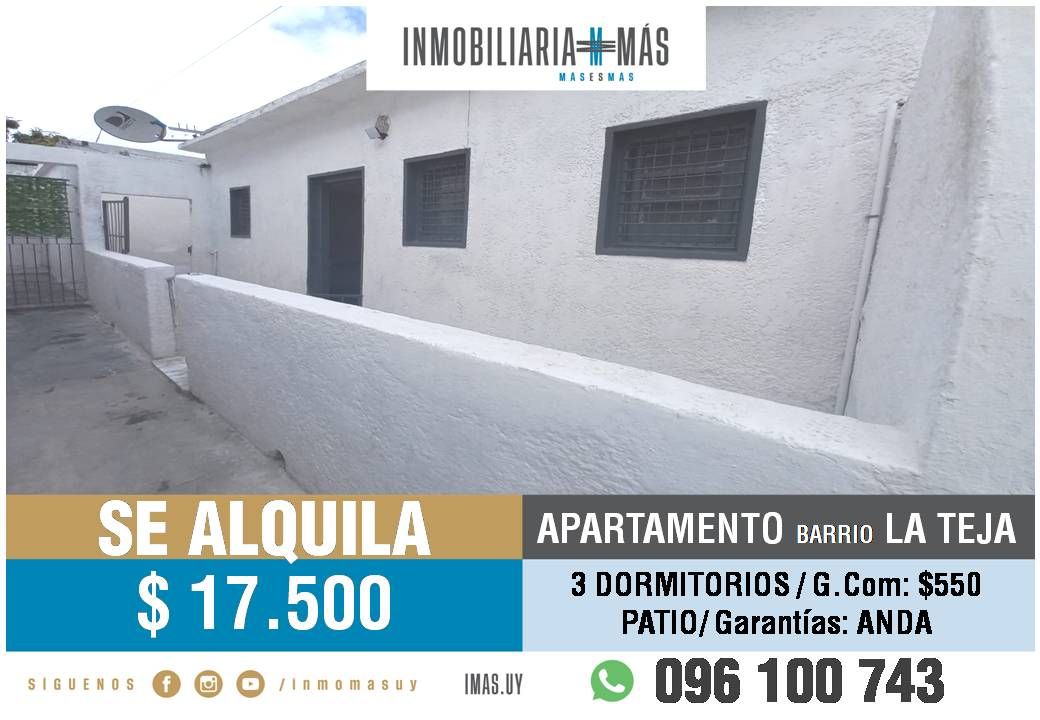 #5406756 | Alquiler | Departamento | Montevideo (Inmobiliaria MAS)