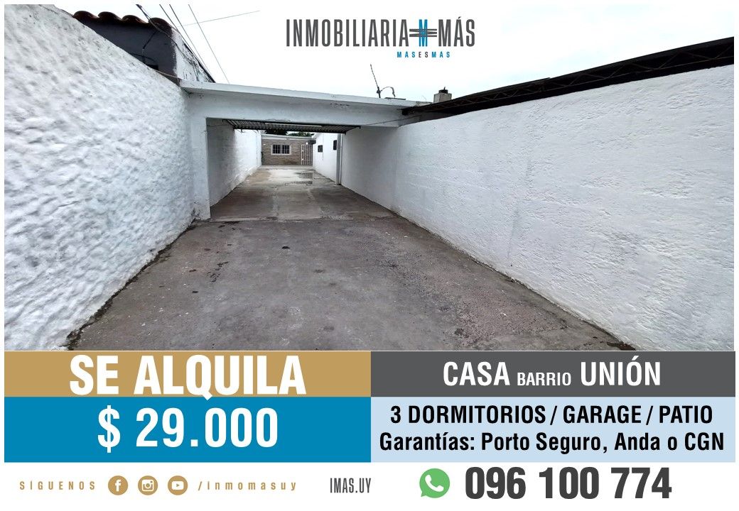 #5410966 | Alquiler | Casa | Montevideo (Inmobiliaria MAS)