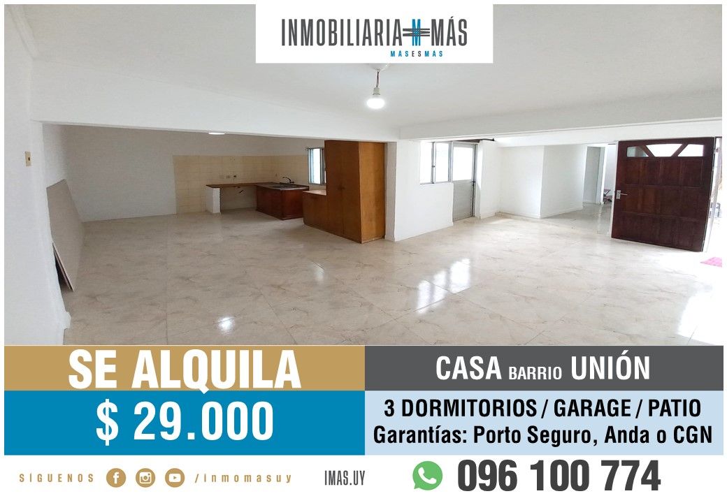 #5410967 | Alquiler | Casa | Montevideo (Inmobiliaria MAS)