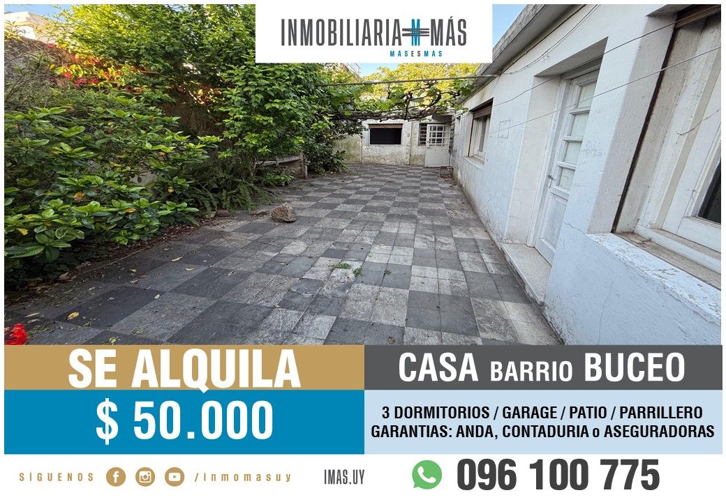 #5419910 | Alquiler | Casa | Montevideo (Inmobiliaria MAS)