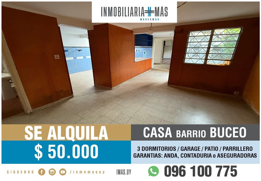 #5419911 | Alquiler | Casa | Montevideo (Inmobiliaria MAS)