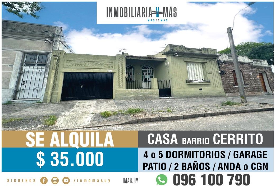 #5422895 | Alquiler | PH | Montevideo (Inmobiliaria MAS)