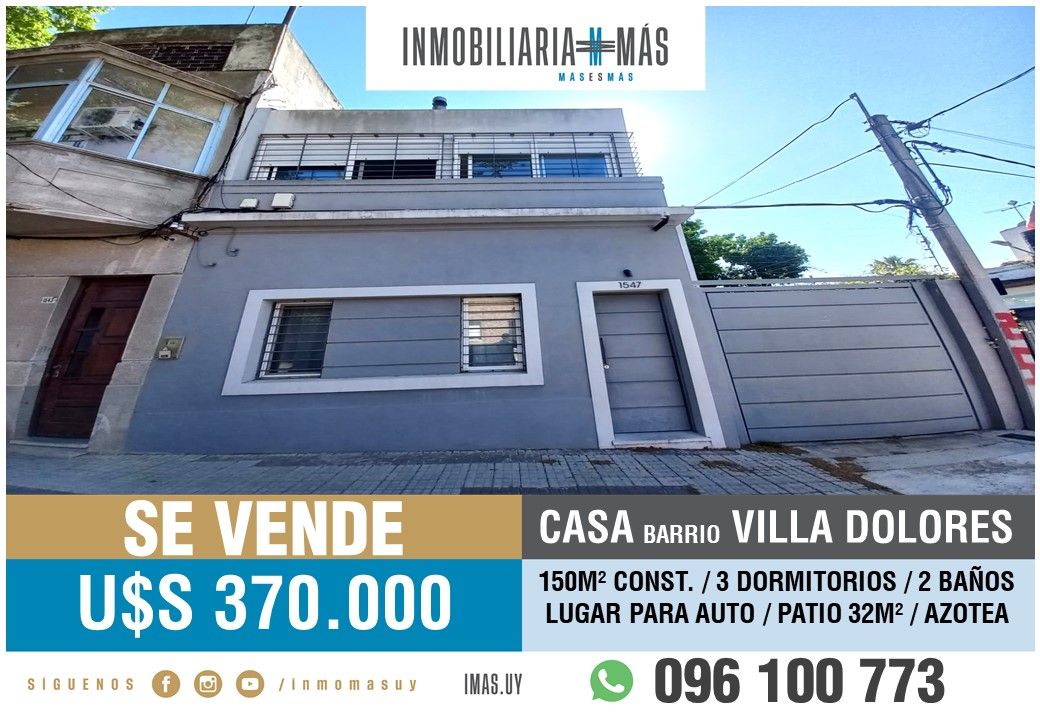 #5424656 | Venta | Casa | Montevideo (Inmobiliaria MAS)