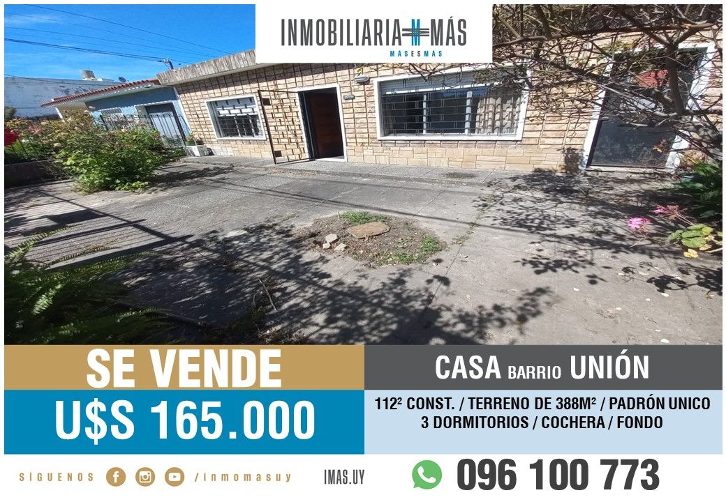 #5432685 | Venta | Casa | Montevideo (Inmobiliaria MAS)