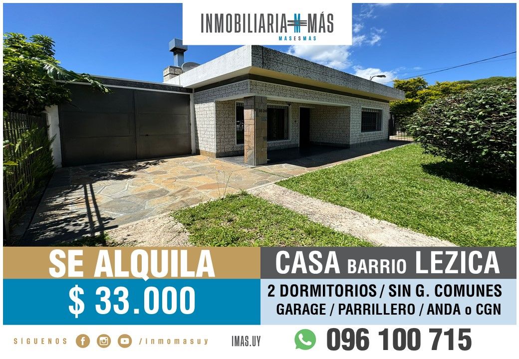 #5468203 | Alquiler | Casa | Montevideo (Inmobiliaria MAS)