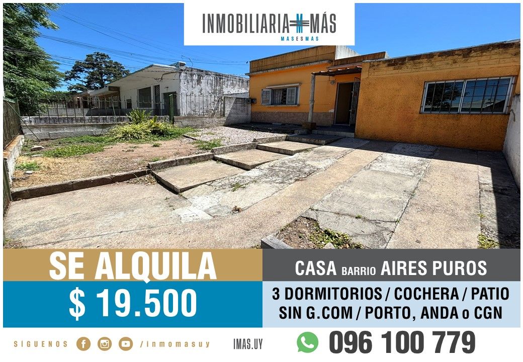 #5469038 | Alquiler | Casa | Montevideo (Inmobiliaria MAS)