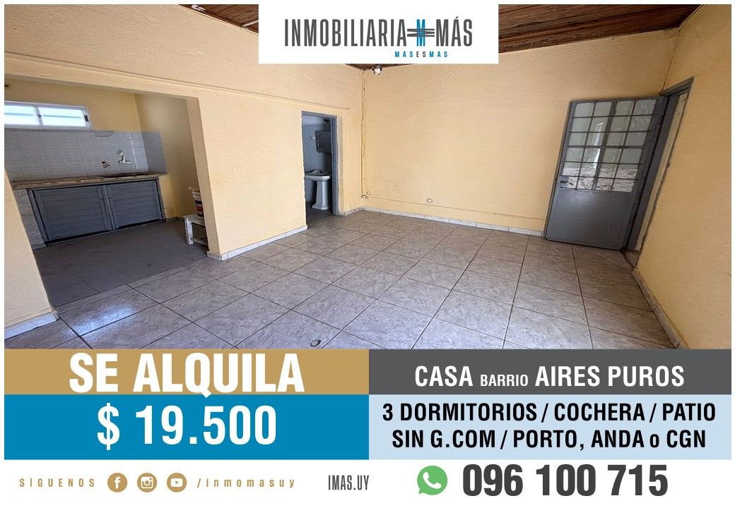 #5469039 | Alquiler | Casa | Montevideo (Inmobiliaria MAS)