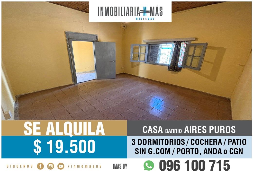 #5469040 | Alquiler | Casa | Montevideo (Inmobiliaria MAS)