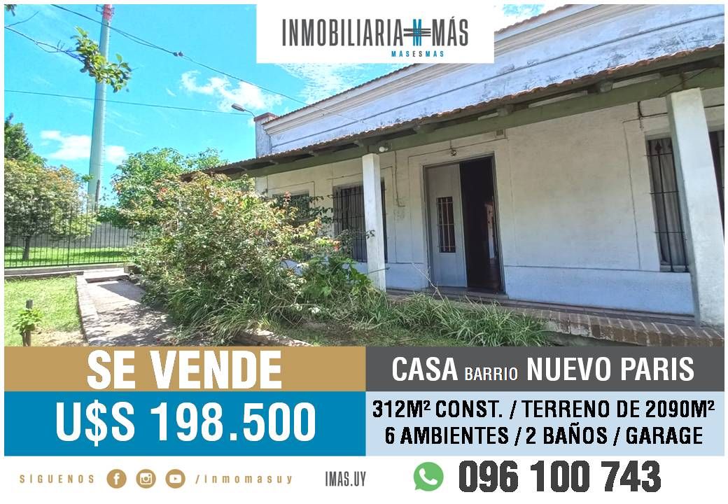 #5476553 | Venta | Casa | Montevideo (Inmobiliaria MAS)