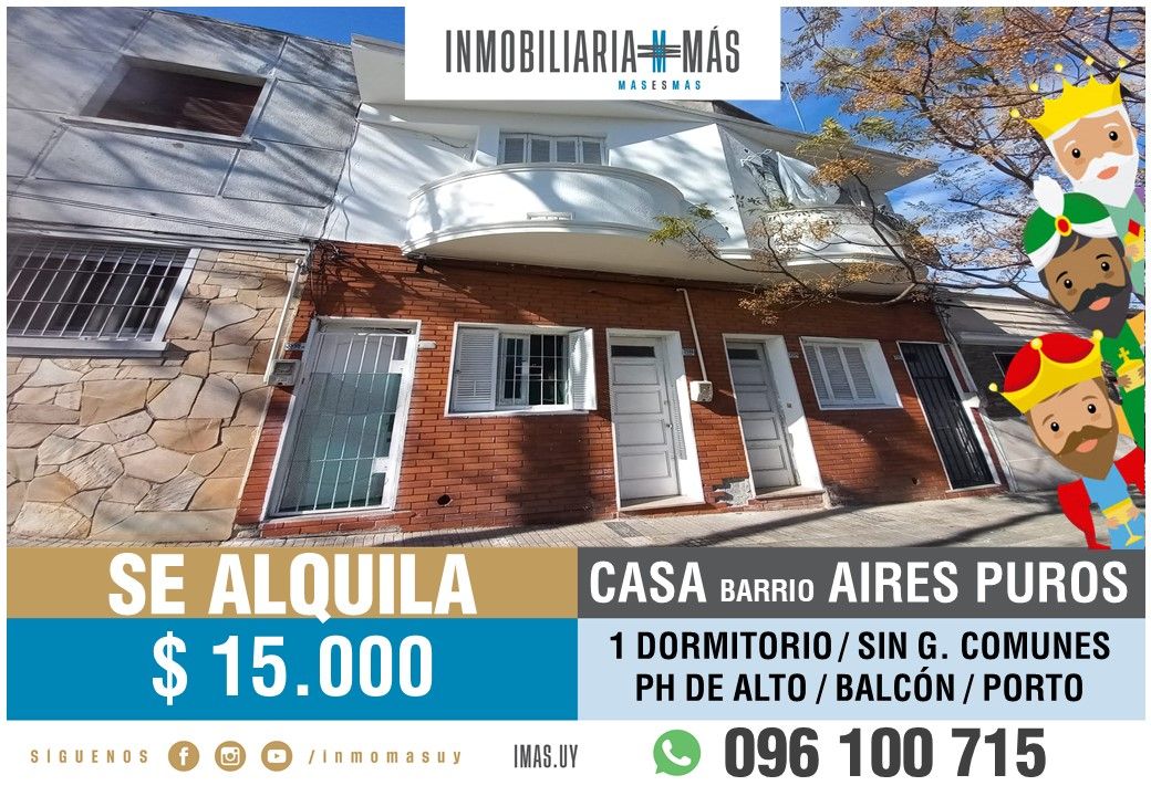 #5487955 | Alquiler | PH | Montevideo (Inmobiliaria MAS)