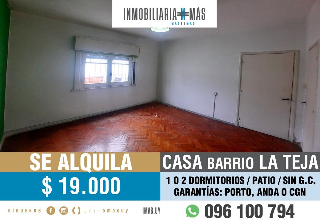 #5491972 | Alquiler | PH | Montevideo (Inmobiliaria MAS)