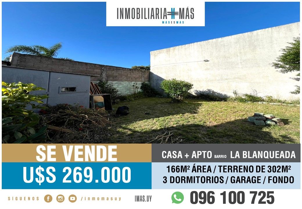 #5500897 | Venta | Casa | Montevideo (Inmobiliaria MAS)