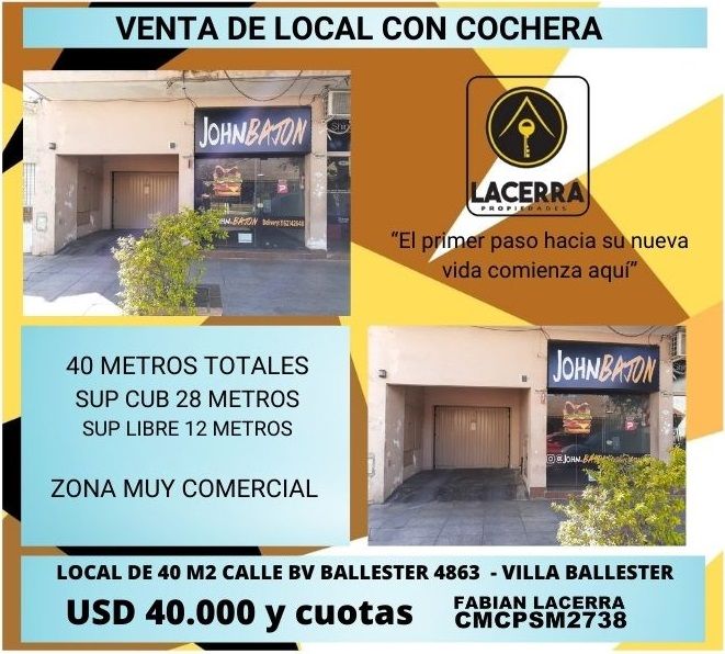 #3009658 | Venta | Local | Villa Ballester (Lacerra Propiedades)