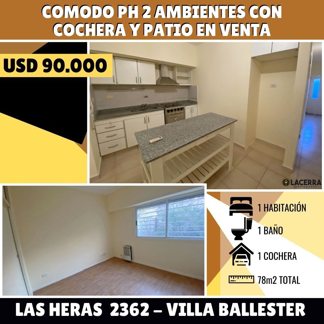 #3409106 | Venta | PH | Villa Ballester (Lacerra Propiedades)